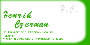henrik czerman business card